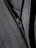 Costumes pour hommes gris profond rayure laine hommes pantalons angleterre Style rétro coupe ajustée décontracté homme d'affaires quotidien pantalon 2023 printemps pantalon
