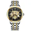 Нарученные часы Автоматические механические часы спортивные мужские часы мужские часы -наручные часы скелет скелет Relogio Masculino Fashion Gift для мужчин