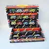 Diecast model Car 12pcs Set Mini Car Toys Children Cartoon Pocket Car ongeveer 5 cm Return Cars Set Box Gifts Children Gifts 230111