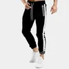 Calça masculina homens calças de moletom tornozelo de moda casual sweat sports streetwear