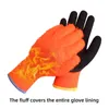 Winter Gloves Work Glove Orange Thermal Warm Non-slip Cycling Outdoor Camping Hiking Motorcycle for Women Men