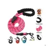 Collares para perros Correas Correa para mascotas Noche Reflectante Fuerte 1,5 m de largo Entrenamiento Cuerda de nylon duradera para suministros de collar grande mediano Drop de Dhgg7