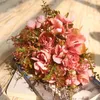 Decorative Flowers Rose DIY Party Decor Vintage Silk Artificial Small Roses Wedding Fake Holiday Supplies Home Bouquets