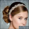 Wedding Hair Jewelry Bridal Kryształowe opaski na głowę koron Tiara zespół NEW05 860 Q2 DROP DOBRYWA HAILJEWELRY DHTNH