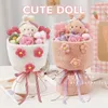 Keepsakes Valentine s Day Plush Dolls Cartoon Bouquet For Children Girlfriend Creative Cute Anime Flower Christmas Year Gifts 2023 230111