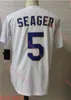 College Baseball Wears Mens Cousu 5 Corey Seager Baseball Jersey 6 Trea Turner 35 Cody Bellinger Maillots