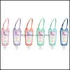 Packing Bags Hand Sanitizer Bottle Holder 30Ml Travel Size Portable Soft Sile Er With Keychain Soap Bag Drop Delivery Office School Otv8I