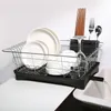 DISH RACKS Rostfritt stål Sänker Drainer Backer Tabell Plattan Torkning Kniv Fork Utensil Förvaringshållare Köksarrangör 230111