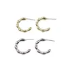 Boucles d'oreilles créoles Eruifa 10 pièces 18mm à la mode point chaîne goujon Connctor or/argent plaqué en alliage de Zinc bijoux collier à faire soi-même Bracelet