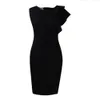 Womens Summer Solid Color Sleeveless Midi Dress Leopard Clothing