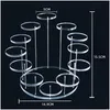 Other Bakeware Round Cupcake Stand Acrylic Display For Jewelry Cake Dessert Rack Party Wedding Baby Shower Decoration Holder Drop De Dhlx0