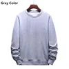 Men's Hoodies 8XL 9XL O-Neck Men Basic Solid Sweatshirts Spring Autumn Long Sleeve Plus Size Loose Casual White Red Grey Pullover Male Tops