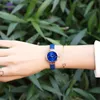 Montres-bracelets MEGIR femmes mode bleu montre à Quartz dame en cuir bracelet de haute qualité décontracté étanche montre-bracelet cadeau pour femme 2023