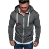 Herren-Kapuzenpullover, Frühling und Herbst, einfarbig, mit Kapuze, Samtjacke, Rot, Schwarz, Marineblau, Grau, Sweatshirt