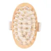 Brosses de bain Éponges Épurateurs En Bois Masr Corps Brosse À Main Tenu Cellite Réduction Portable Soulager Les Muscles Tendus Bois Naturel Hea Dhdl4