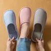 Slippers Stripe Warm Men And Women's Shoes Autumn Spring Cotton Indoor Couple Floor Anti-skid Soft Lovers Home Platform Fashion