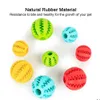 Dog Toys Chews Pet Toy Interactive Rubber Balls For Small Large Dogs Puppy Cat Chewing Tooth Cleaning Indestructible Food Ball 112 Dhk5O