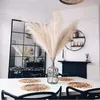 Flores secas 5 piezas Faux Pampas Grass grande 110 100 85 cm ramo de flores decoración artificial falsa tallos esponjosos altos decoración para sala de estar 230111