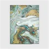 Carpets Nordic Modern Blue Green Abstract Sea Water Golden Kitchen Living Room Bedroom Bedside Carpet Drop Delivery Home Garden Texti Dhlyy