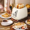 Fabricantes de pão 6 Arrodaça Torveras Toasters Tordação Máquina de aço inoxidável Grade de unha Orbegozo Waffle Maker Forno