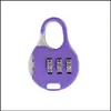 Party Favor Mini Cadeado 3 Dial Dígito Senha Combinação Fechaduras Lage Metal Code Lock Travel Gym Locker Patry 8 Cores Inteiras D4686239