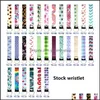 Other Arts And Crafts Total 89 Color Print Patterns Neoprene Wristlet Keychain Of Phone Straps Lanyard With Wrist Rope For Handbag D Oti8C