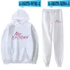 Herren Hoodies nach dem Kollidieren von zweiteiligen Set Sweatshirt Jogger Hosen Print Frauen Langschläfe Plus Size Casual Kapuze -Winter