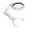 Loupes Magnifiers Foldable 5X 11X Lamp For spape 8 LED Table Desk Stand Handheld Portable Magnifying Glass Loupe C 230112