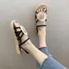 Slippers 2023 Summer Style Sandals Women External Wear Little Daisy Flower Low (1cm-3cm) Two Non-slip Casual High Quality Slides