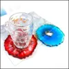 Baking Moulds Agate Sile Mold Epoxy Resin Big Irregar Cup Tray Coaster Jewelry Molde Sila Making Craft Mods Mod Drop Delivery Home G Ot0Re