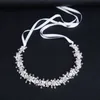 Wedding Hair Jewelry Luxury Clear Crystal Bridal Vine Pearls Accessories Headpiece Women Pageant Crown Headbands 230112