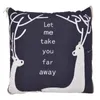 Pillow Throw Skin Friendly Cartoon Pattern 2 In 1 Portable For Office Home Travel