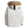 Men's Down 3XL Thicken Jacket With Big Real Fur Collar Warm Parka -30 Degrees Men Casual Waterproof Winter Coat Plus Size