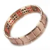 Bracelets à maillons Bracelet magnétique sain pour femmes hommes aimants de thérapie de puissance en or chaîne de Bracelets en acier inoxydable