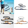 Dog Collars Leashes Pet Leash Outdoor Running Reflective Double Retractable Rope Chain Drop Delivery Home Garden Supplies DHGTJ