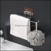 Porta asciugamani di carta in acciaio inox autoadesivo appeso porta wc bagno armadio da cucina portarotolo portaoggetti da parete per la casa D Otvoh