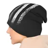 Basker blå röd grön linje amerikansk flagga beanie för män kvinnor - unisex manschetten vanlig baggy skalle mössa sommar vinter varm dag Kni