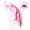 Bonnets Dames Long Surdimensionné Élastique Satin Cheveux Accessoires Cap Respirant Chapeau De Couchage Mode Confortable Soie Soin Bonnet Bonnet/Crâne