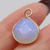 Hänge halsband naturliga opal stenvatten droppform halsband hängen charm för smycken tillverkning av DIY örhängen tillbehör 18x14mm