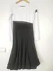 Vestido de dança latina para mulheres verdes brancas pretas de manga longa profissional saia dançando dança adulta rumba vestidos