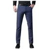 Calça masculina estilo de jeans masculino Business Business Casual Prom Branco Vestido formal Tamanho 28-37