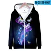 Men's Hoodies Beautiful Butterfly 3D Printed Zipper Sweatshirts Women/Men Fashion Cool Hooded Sweatshirt Streetwear Clothes