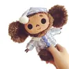 Pluche poppen schattig cheburashka speelgoed grote ogen aap met kleding zacht Rusland anime baby kinderen slaap sweede speelgoed voor kinderen 230111