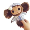 Poupées en peluche mignon Cheburashka jouet grands yeux singe avec des vêtements doux Russie Anime bébé enfants sommeil apaiser jouets pour enfants 230111