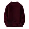 رجال سترات رجال ملون سترة الخريف الشتاء لينة دافئة دافئة قميص الهومبر سحب homme pullover male mink velvet o-teac