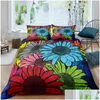 Bedding Sets Padrão de Flor Equipador ER travesseiro conjunto de cama Quilts Twin fl