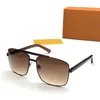 Klassische Attitude-Sonnenbrille für Männer und Frauen, quadratischer Rahmen, V-Designer-Sonnenbrille, Unisex, UV400-Schutz, vergoldete Brillengestelle, Ey228e