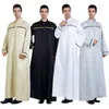 Ethnic Clothing Men's Muslim Robe Daily Casual Commuter Stand Collar Arab Middle East Africa Business Fashion 2023