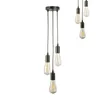 Hängslampor modern minimalist smidesjärn ledande ljuskronor restaurang 3-huvudbelysning bar elamerikansk retro industriell stil sovrum
