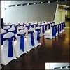 Fajas de 280x16 cm Silla de sat￩n Tada Boil Band para banquete Decoraci￳n de la mesa de la mesa Suministros de la fiesta de bodas Drop entrega del jard￭n Textiles Dhqfl